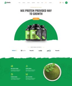 HTML5保健品营养品引导页模板