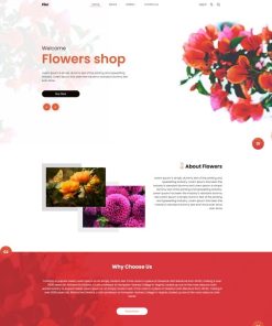 鲜花店鲜花供应商宣传网站模板