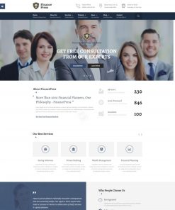 HTML5金融服务机构响应式网站模板