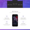 紫色APP引导页Bootstrap模板