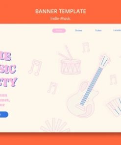 音乐派对登录页模板设计