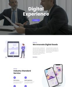HTML5数字产品服务型企业网站模板