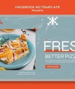 美味水果披萨广告横幅