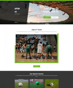 HTML5球类体育运动比赛宣传网站模板