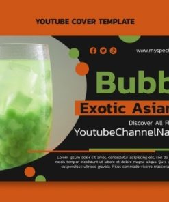 甜蜜饮品宣传横幅PSD