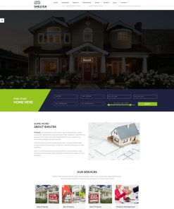 HTML5山庄别墅房产中介网站模板