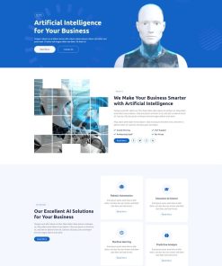 HTML5人工智能科技公司网站模板