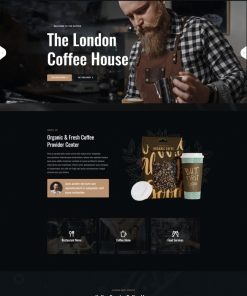HTML5咖啡屋咖啡饮品店网站模板