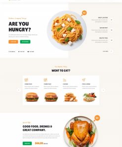 HTML5快餐美食网站模板