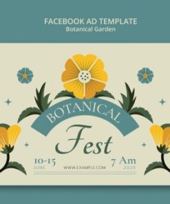 植物园facebook模板