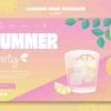 夏季派对登陆页模板PSD