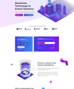 HTML5区块链技术服务公司网站模板