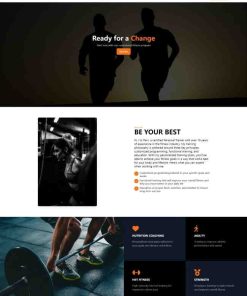 运动健身俱乐部服务机构网站模板