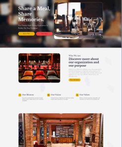 西式高档餐厅宣传服务网站模板