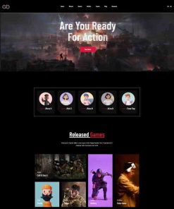 HTML5网络游戏手游公司网站模板