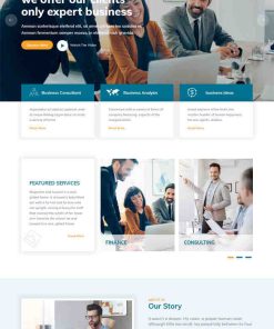 金融商务咨询HTML5模板