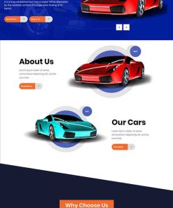 豪华汽车4S店保养网站模板