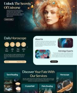 HTML5占星学服务响应式网站模板