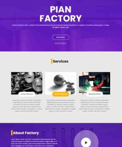 HTML5机械配件工厂宣传网站模板