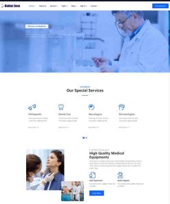 HTML5健康医疗服务机构网站模板