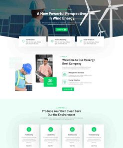 风力能源企业宣传网站模板