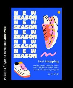 街头服饰时尚购物宣传单