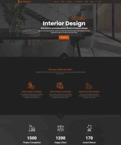 HTML5室内设计公司企业网站模板