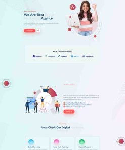 HTML5数字营销代理公司网站模板