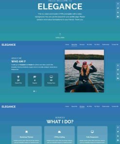 蓝色渐变视频背景网站模板
