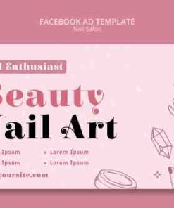 美甲店业务宣传广告模板