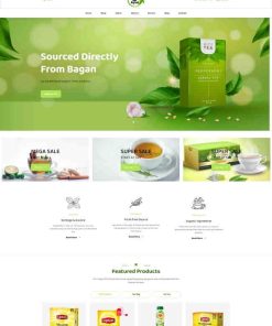 进口有机茶叶电子商务网站模板