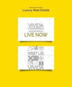 豪华房地产PS名片模板设计