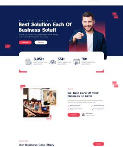 B2C商业方案策划公司网站模板