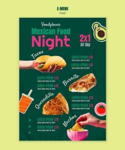 美式餐厅点餐单模板设计