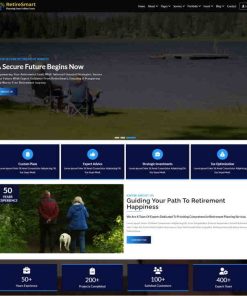 老年退休投资养老规划机构网站模板