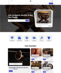 HTML5拍卖机构响应式网站模板