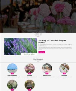 花店花卉供应商花艺公司网站模板