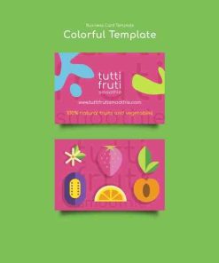 色彩创意名片模板设计