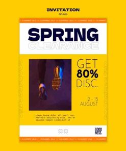 运动产品销售折扣宣传海报