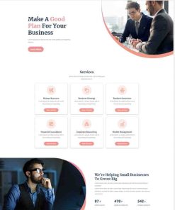 HTML5商业咨询服务公司网站模板