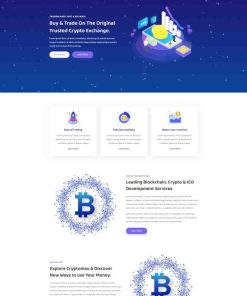 HTML5企业区块链服务网站模板