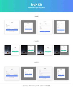 12套登录注册页Login模板