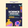 手绘科学活动海报模板
