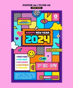 2024新年时尚潮流海报设计