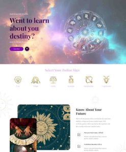 HTML5星座运势网站模板