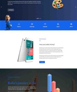 蓝色UI设计公司网站模板