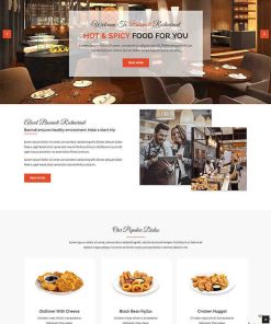 餐饮行业Bootstrap模板