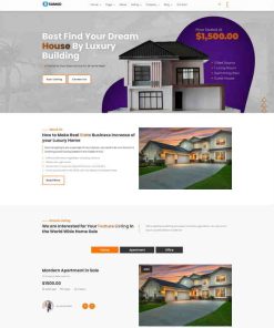 HTML5豪华别墅交易服务网站模板