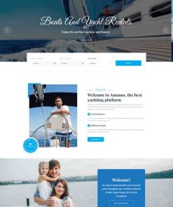 HTML5游艇租赁服务宣传网站模板