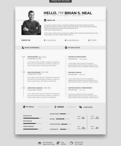 英文商务个人简历模板P